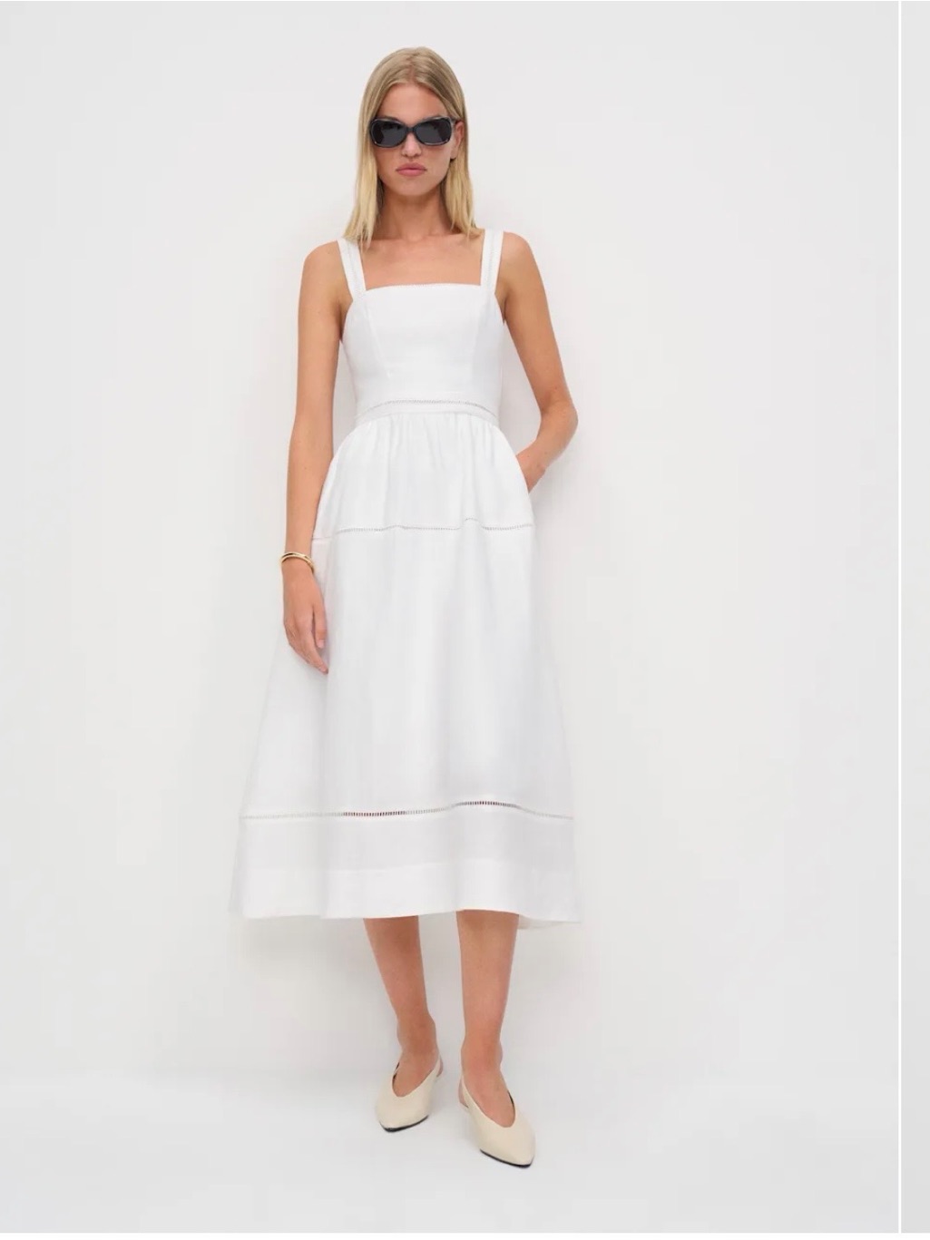 Reformation Everett Linen Dress